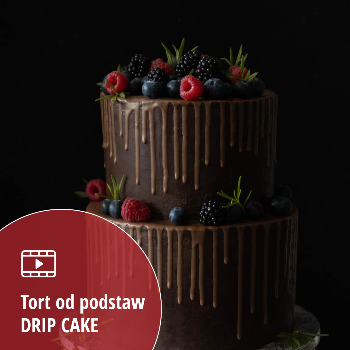 VOD kurs tort od podstaw Drip Cake